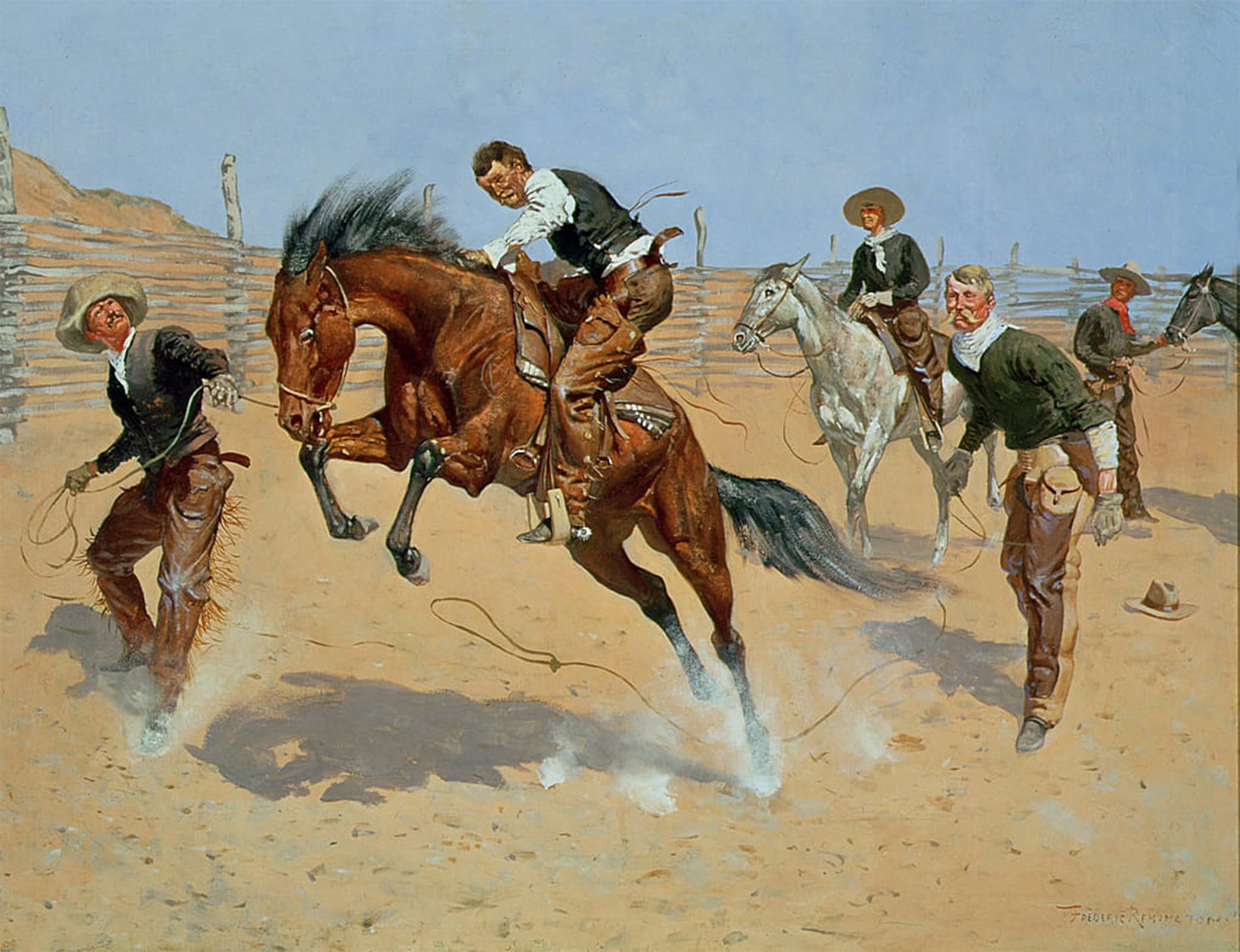 POSTERIIk Famous Animal Posters Vintage Picture Turn Him Loose by Frederic Remington Modern Wall Decor for Home Decor 60x90cm