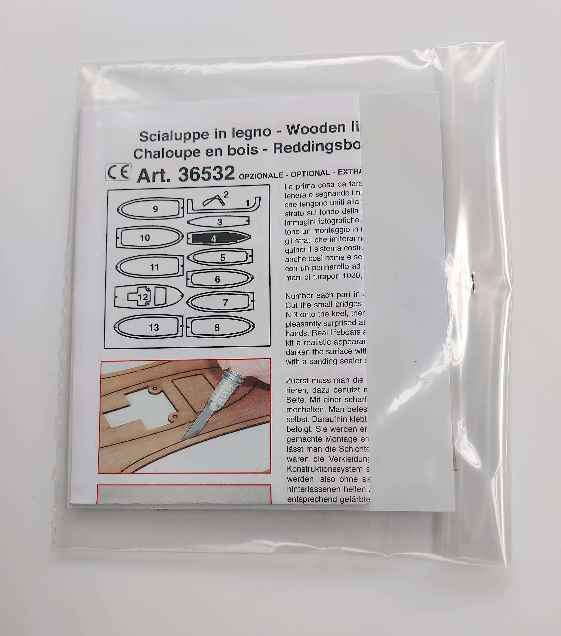 Mantua Model Art. 36532 - Serie scialuppe in legno da montare H.M.S. Victory (Art.720) scala 1:200