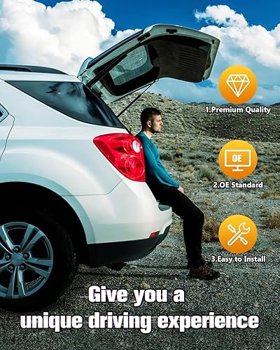 Vista 652 de SCITOO PM1017 - Soportes de elevación de 17.8 pulgadas para Hyundai Santa Fe 2007-2012 trasero izquierdo y derecho Liftgate Shock Struts 2pcs