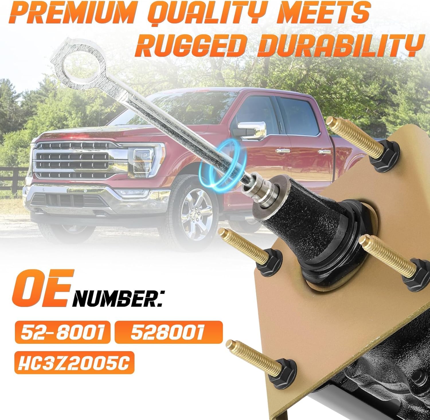 52-8001 Hydraulic Power Brake Booster Fit for Ford F-250 Super Duty 2017-2022, F-350 Super Duty 2017-2022, Replace OE HC3Z2005C