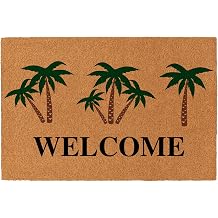 Nialnant Natural Coco Coir Welcome Mats for Front Door Mat Indoor Entrance