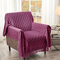 Vista 252 de inhand Knitted Throw Blankets for Couch and Bed, Soft Cozy Knit Blanket with Tassel, Black Lightweight Decorative Blankets and Throws, Farmhouse