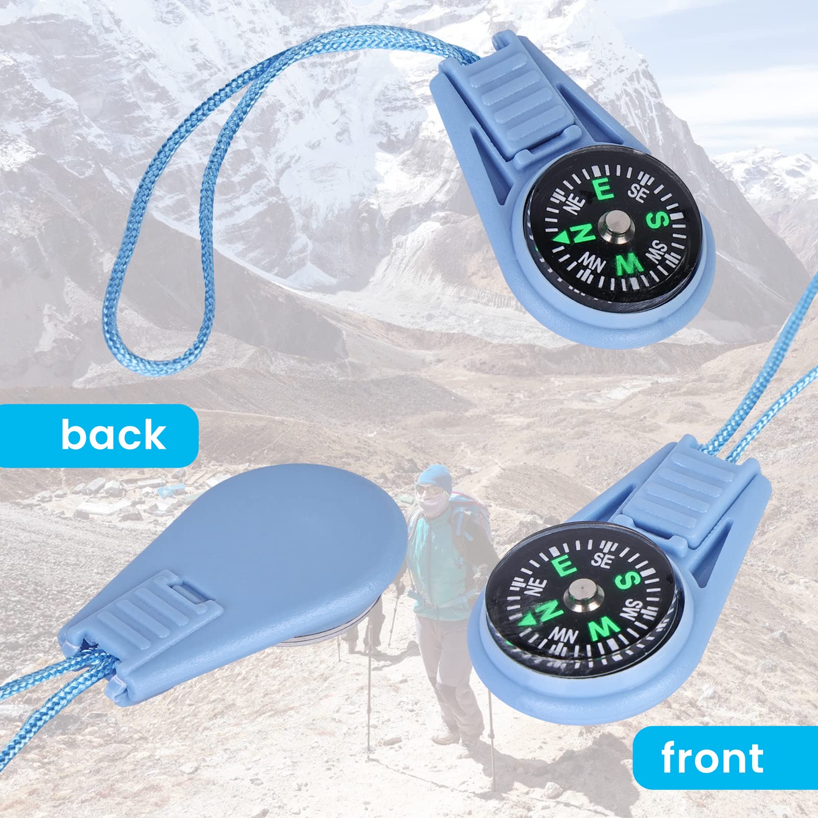 36 Stück Mini Kompasse - Bunt & Praktisch Für Outdoor-Abenteuer