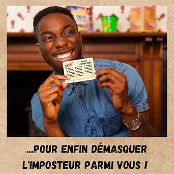 Oh Happy Games - The Impostor - Can You Unmask Him? Bluff, Creativity, Word Games and Suspicions! Party Game - Card Game - Adult Board Game