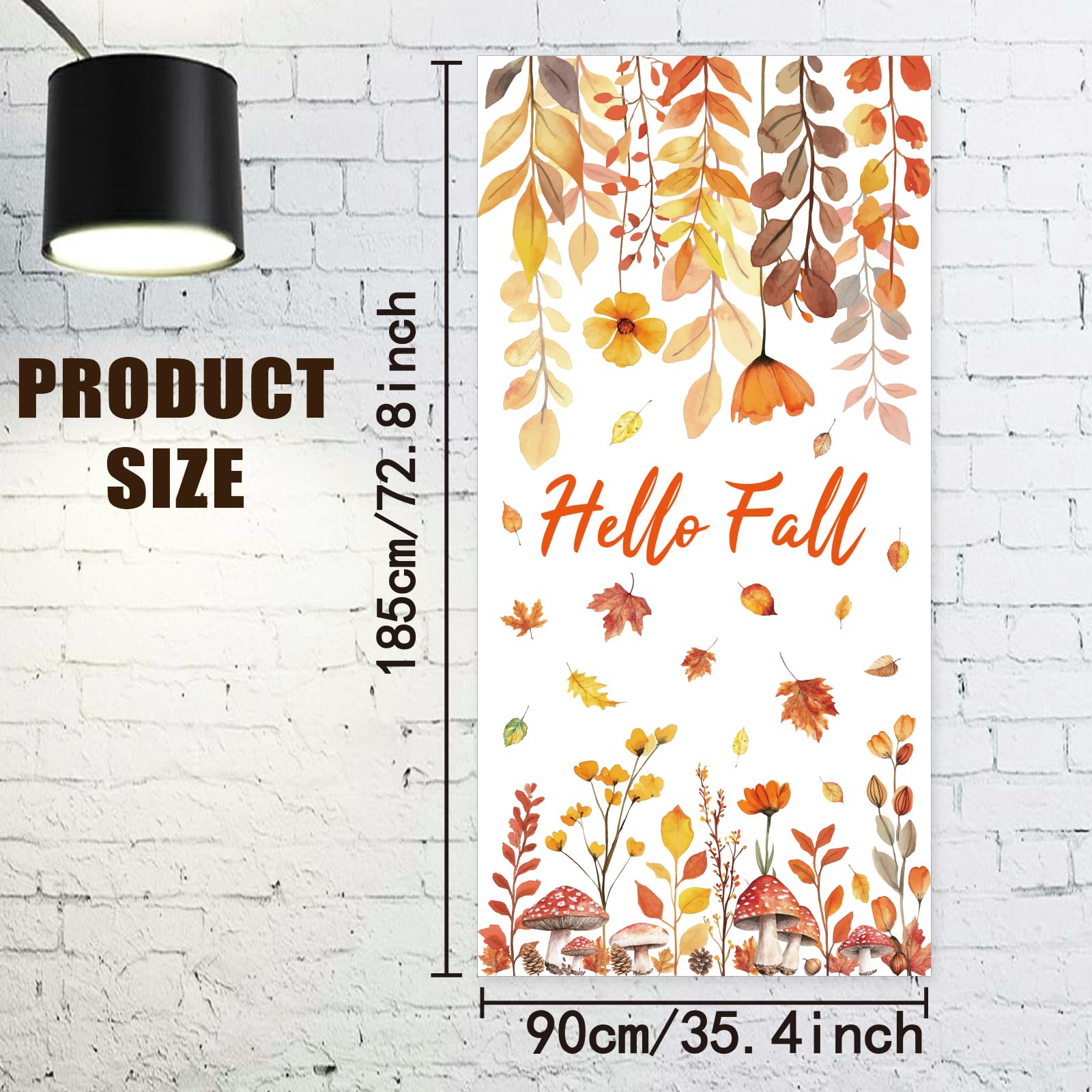 arricraft 1 Pc Hello Autumn Theme Door Cover - Image 2