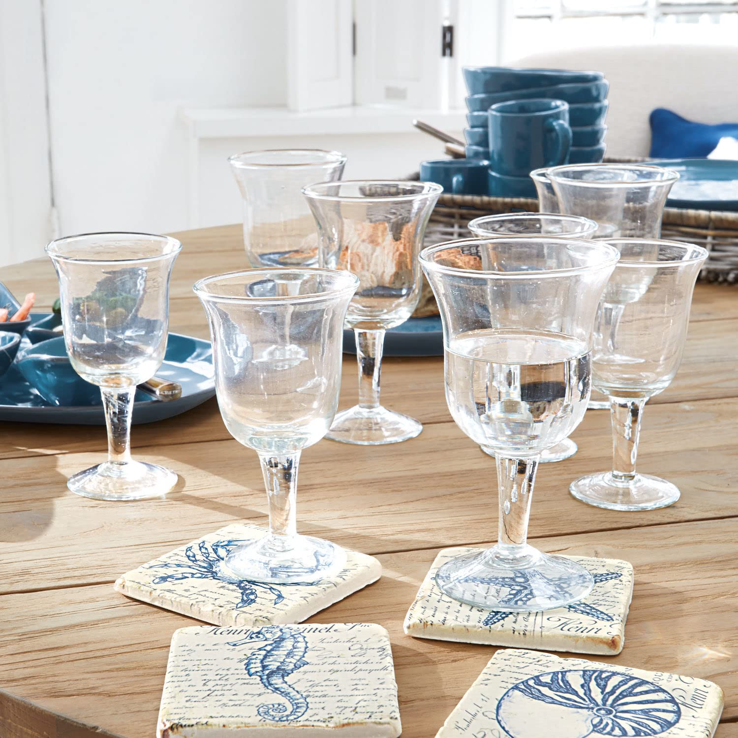 LOBERON Gläser 12er Set Antrim, mundgeblasen, zwei Größen, klassische Tulpenform, spülmaschinenfest, Küchenutensilien, Glas, klar | mundgeblasen, zwei Größen, klassische Tulpenform, spülmaschinenfest, Küchenutensilien, Glas
