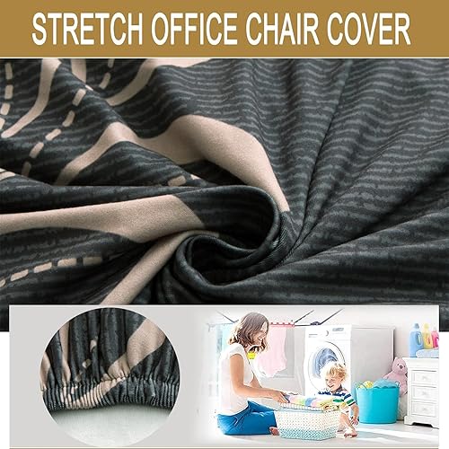 Miniatura 3 de HAOYONG Funda para silla de acento sin brazos, funda elástica para silla, fundas para silla de pantuflas, fundas protectoras de muebles para sala de