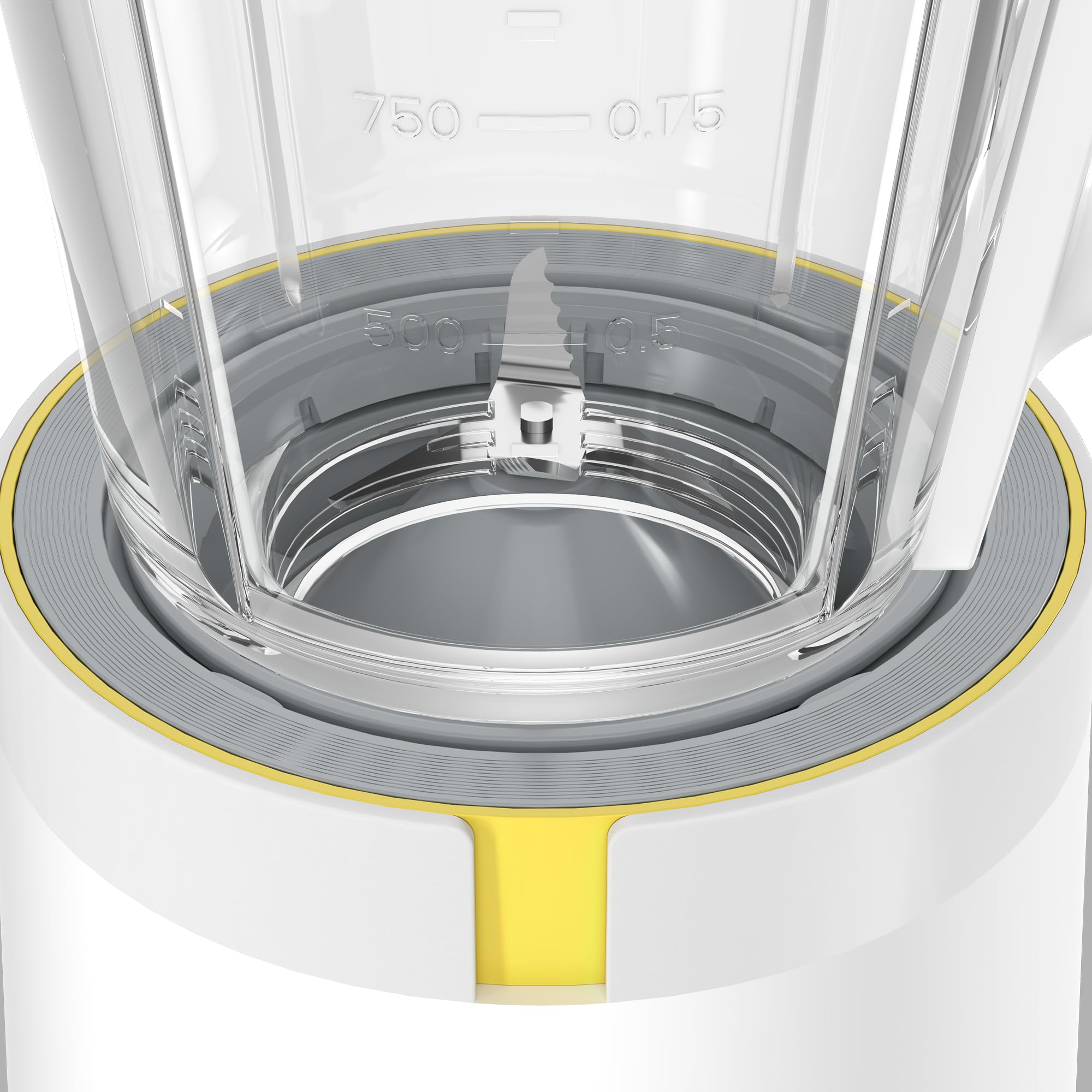 Beko - TBN62608W - Frullatore da Tavolo Glow Line, 600 W, 2 Velocità, 4 Lame in Acciaio Inox, Brocca in Vetro 1,5 L - Bianco