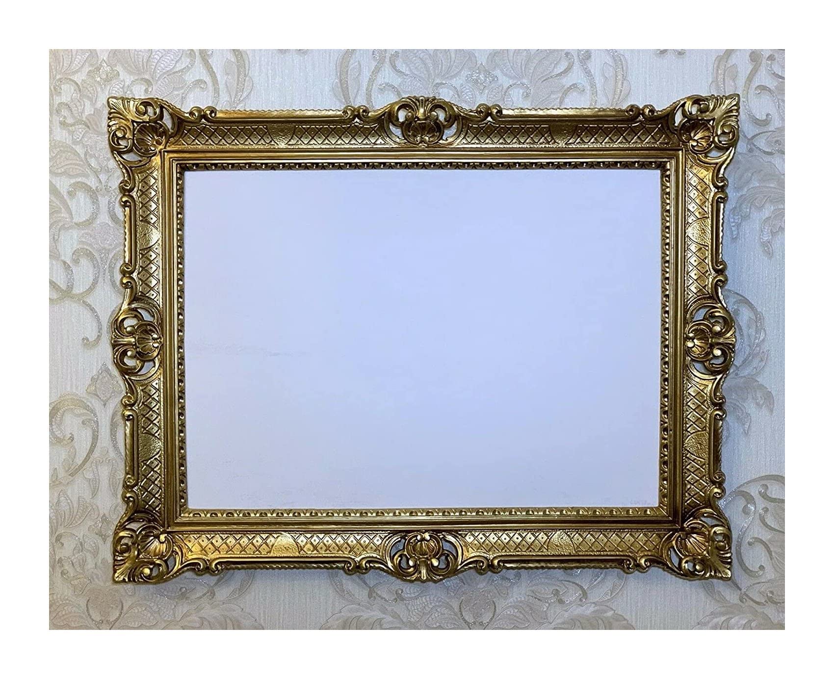 Cadre Photo Vintage Baroque En Résine Doré 13.1x10.9 Cm | Support Chevalet/crochet, Pour Table/mur, Décoration Mariage/maison