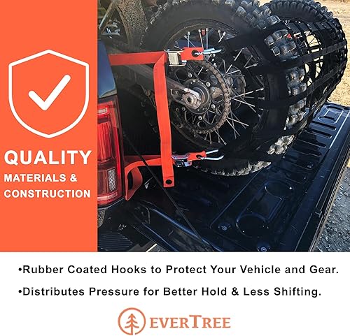 Miniatura 4 de Red de carga para portón trasero para cama de camión, red resistente de 54 pulgadas, extensor de cama para camiones, red ajustable para portón