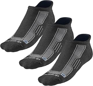 R-Gear Drymax No Show Running Socks For Men and Women, Medium Cushion | Breathable, Moisture Control & Anti Blister |3 Pack