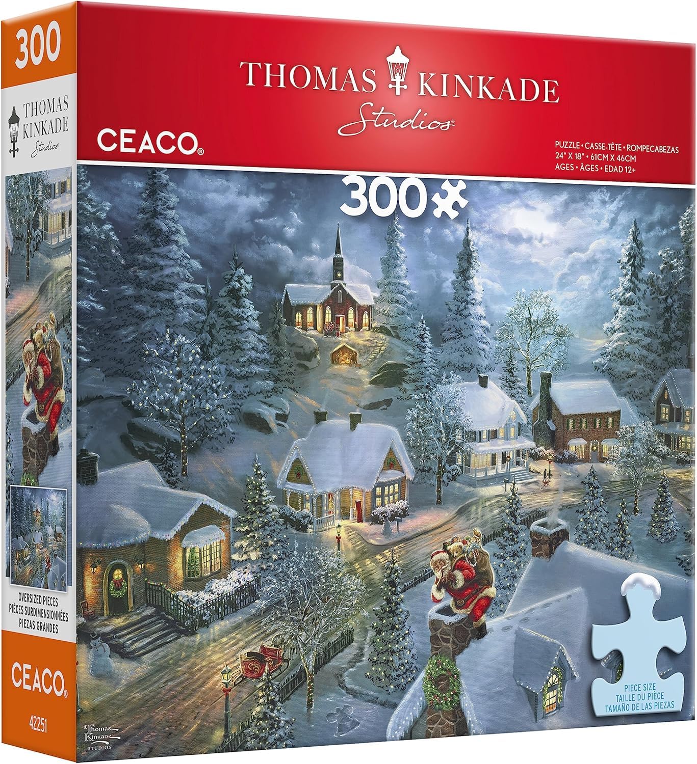 クリスマス【ケンケン】ジグソーパズル 300ピース「きよしこの夜!?」 Amazon.com: Ceaco - Holiday - Santa's Silent Night - 300 Piece
