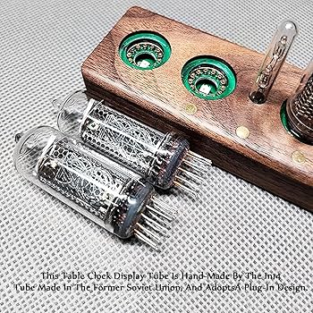 Amazon.co.jp: IN-14 ニキシー管時計、ヴィンテージLEDグロー時計、6