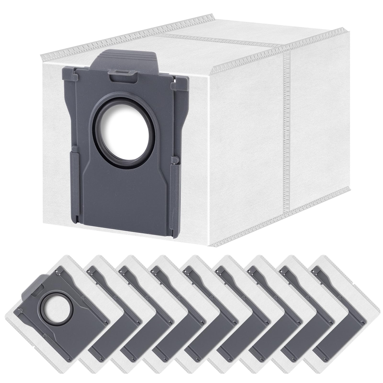 10 Pack Replacement Dust Bags Compatible for Dreame L20/L40/L10s/L50 Pro Ultra, X40/X50 Ultra, L10s Ultra Gen 2, and Mova E30/P50 Pro Ultra Robot Vacuum Cleaners, 3.2L Capacity