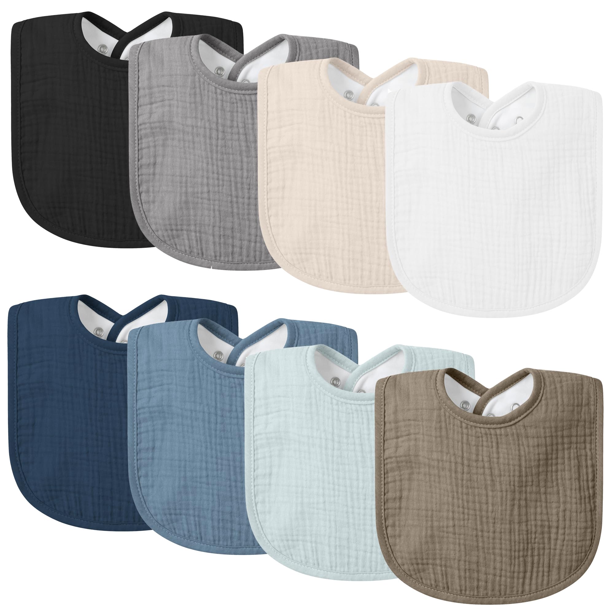 VOMARHUG Lätzchen Baby Musselin Halstuch Baby Weiche Verstellbare Quadratische Sabberlätzchen für Unisex Mädchen & Jungen