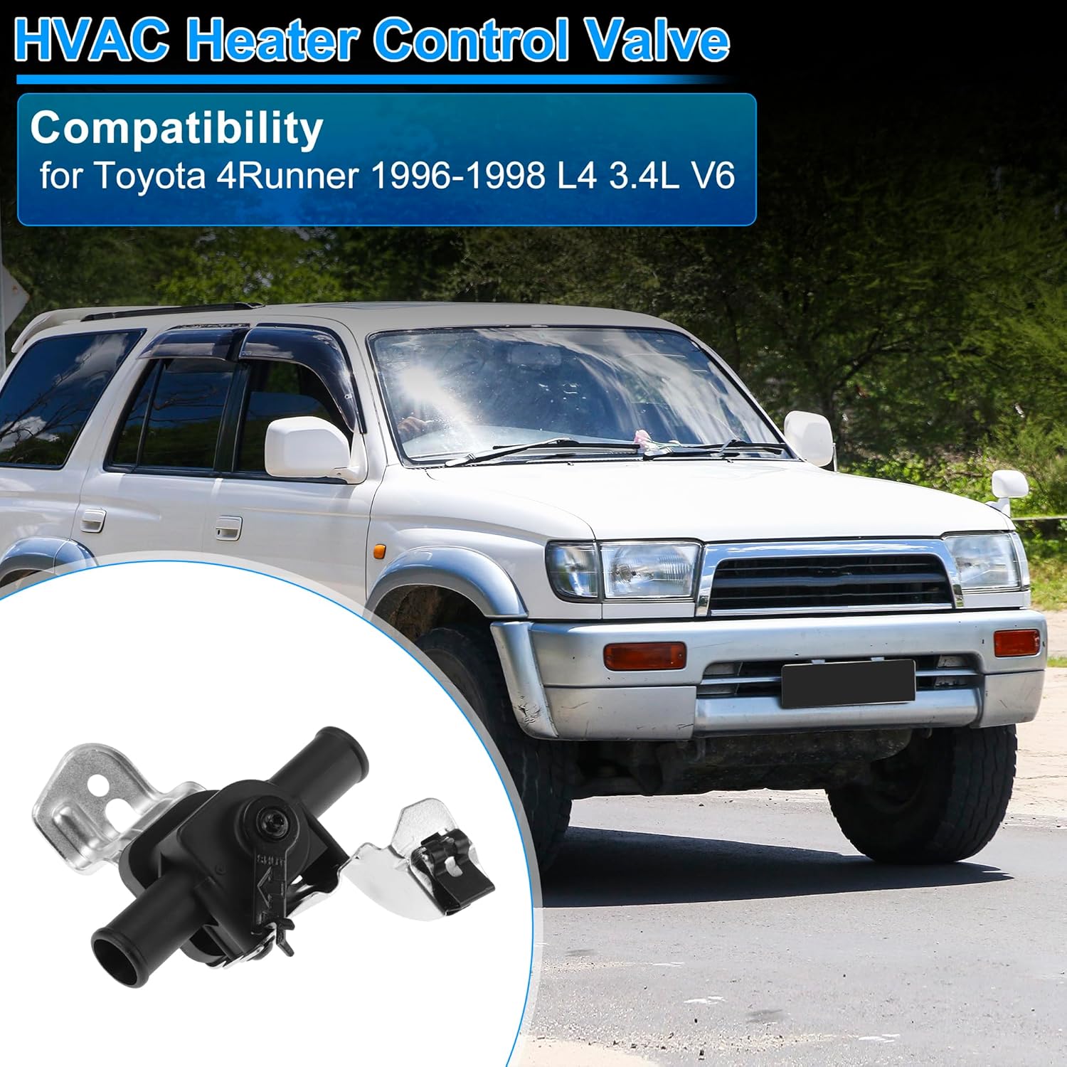 ACROPIX Heater Control Valve HAVC Heater Control Valve Solenoid for Toyota 4Runner 1996-1998 L4 3.4L V6 Replace 87240-35050/87245-35670