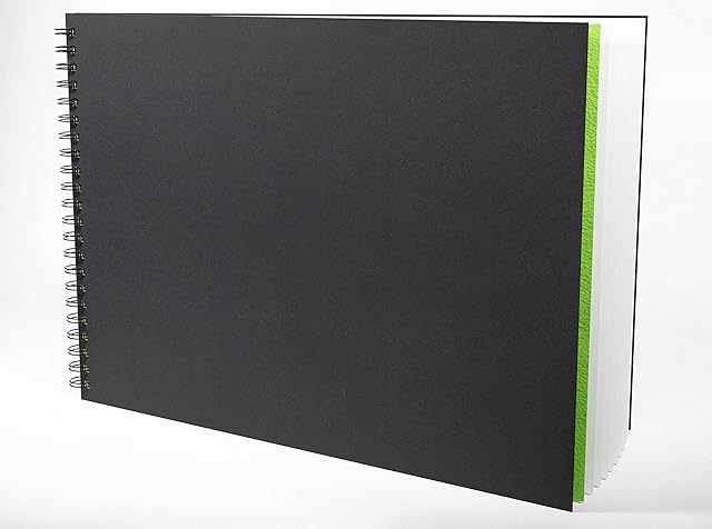 Artgecko Classy Sketchbook A3 Landscape - 80 Pages (40 Sheets) 150gsm White Cartridge Paper