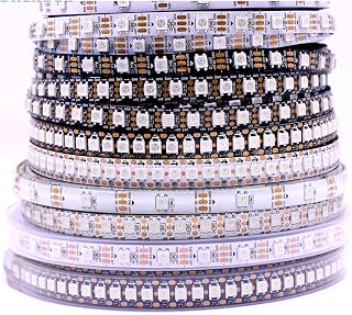 DC5V WS2812B LED Strip Individually Addressable Smart Pixel RGB Light Black White PCB IP30 IP65 IP67(60LEDs-M,2812 5V Black IP67_2M)