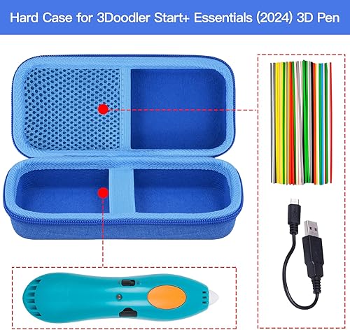Miniatura 2 de Aenllosi Storage Case Compatible with 3Doodler Start+ Essentials (2023) 3D Pen,Holders for 3D Printing Filament Refill Pack and USB Cable