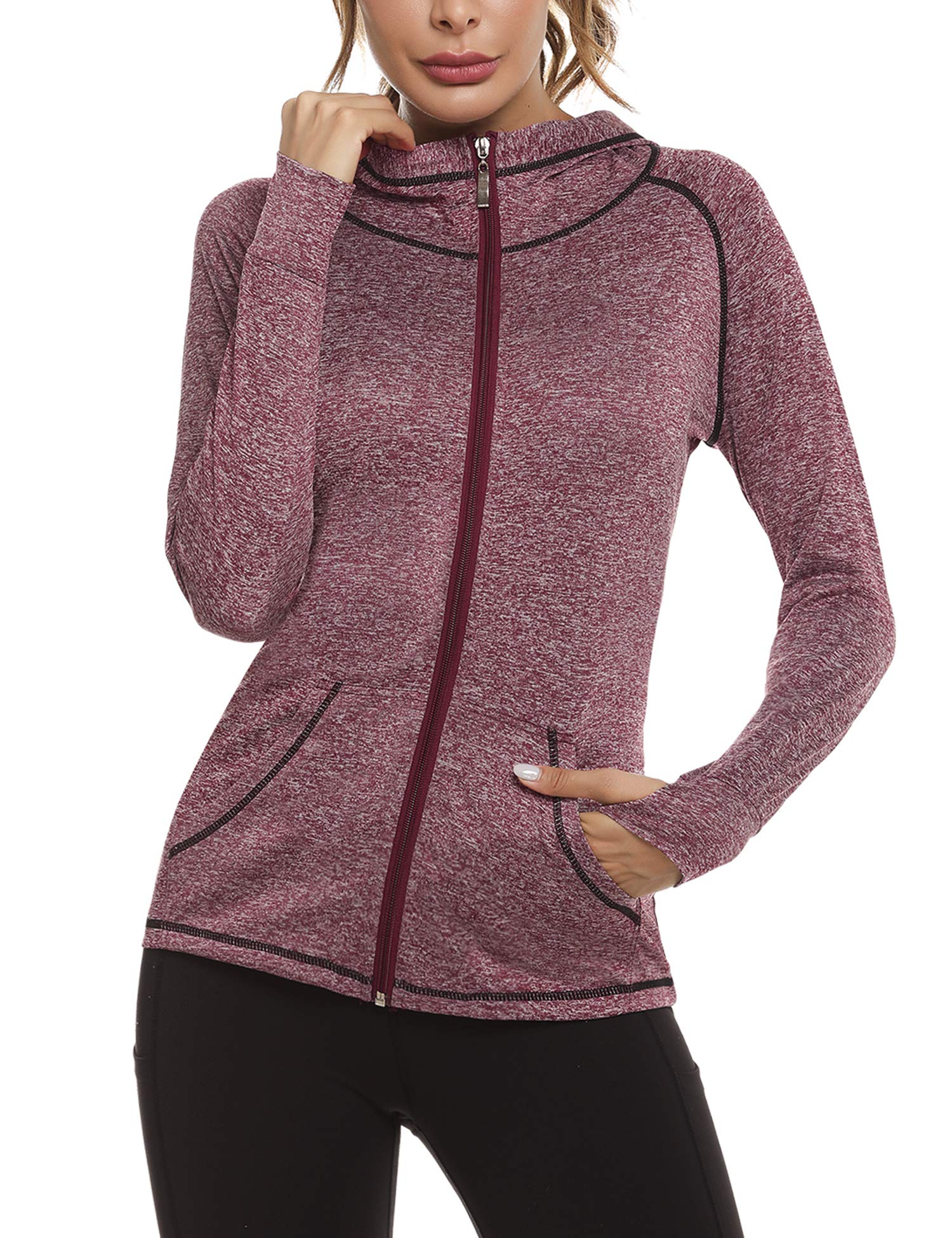 Sykooria Damen Laufjacke Voll Reißverschluss Sportjacke sudadera bebe Mujer — view 10