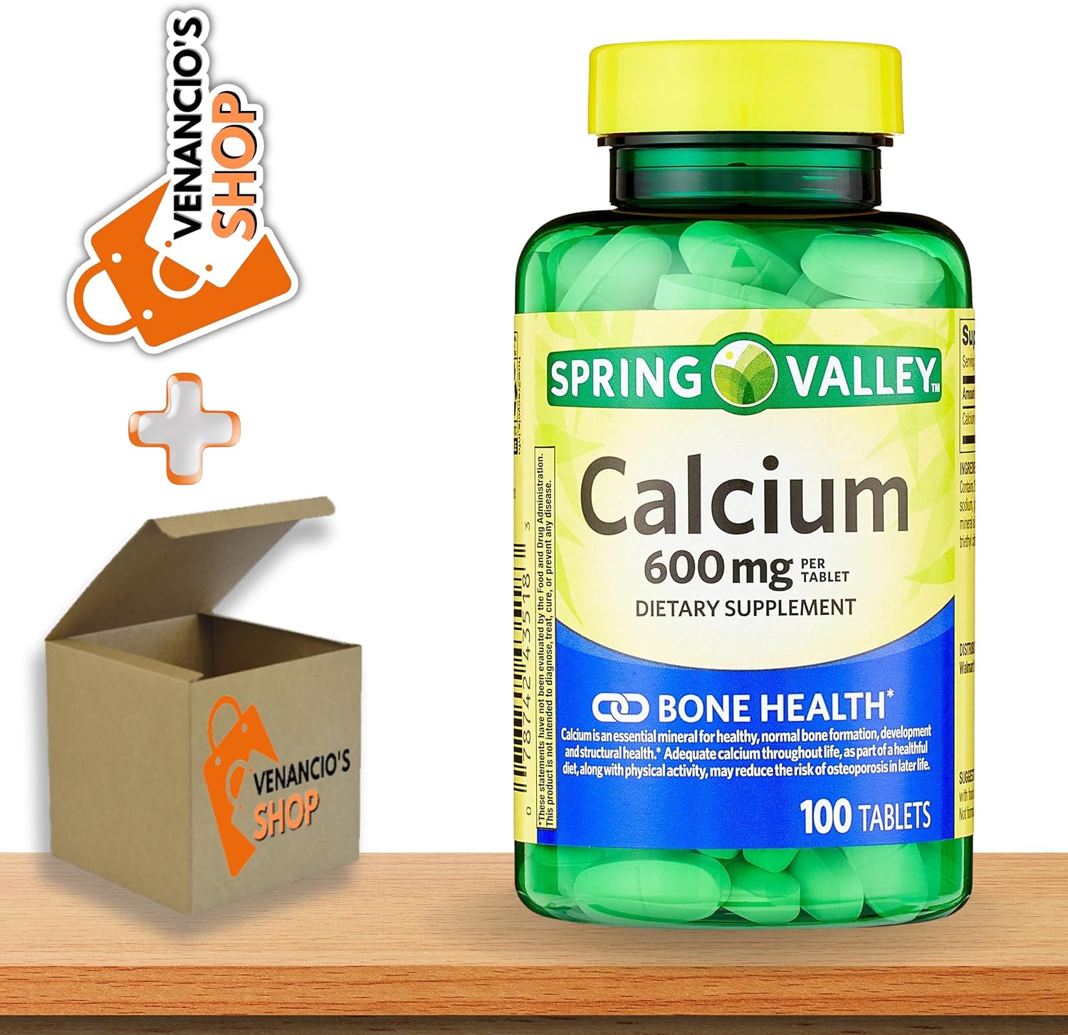 Spring Valley Calcium 600 mg, Dietary Supplement, Bone