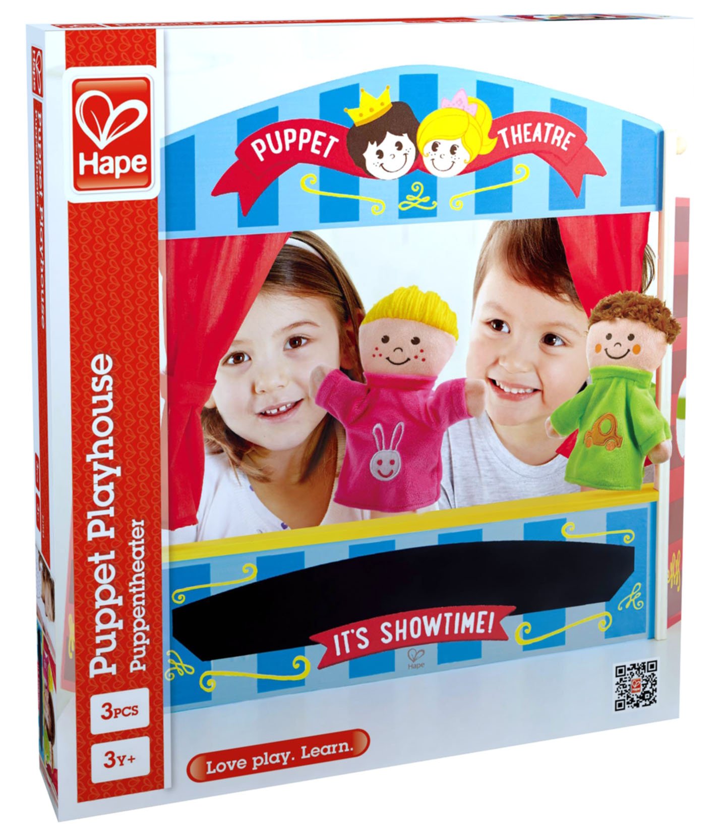 Théâtre De Marionnettes Peppa Pig Deluxe En Bois - 5 Personnages Famille Pour Enfants Dès 3 Ans