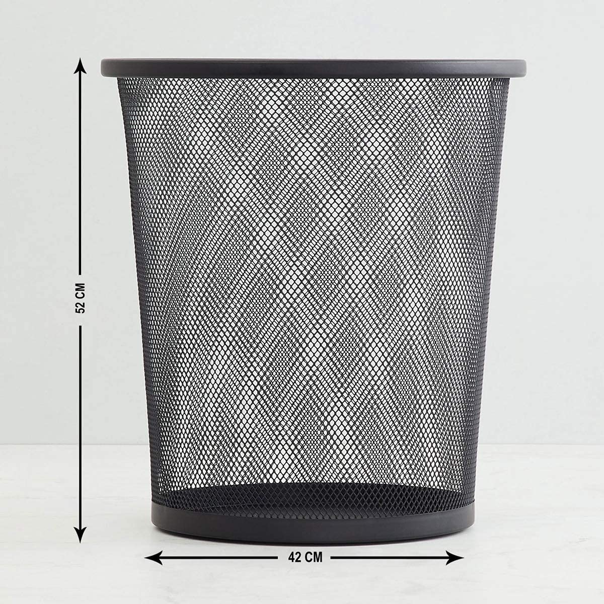 Sakar Metal Mesh Big Size Dustbin for Home Kids Room Kitchen Living Room Office (Metal Mesh). (1) 2