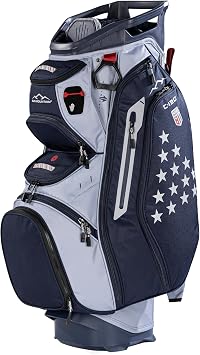 Sun Mountain Mens C130 Lightweight Cart Golf Bag, 14-Way Top, 2026 Model