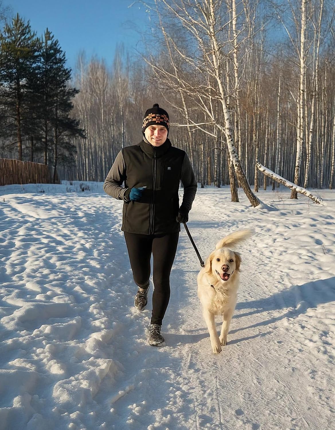 KEMIMOTO Men's Heated Vest with Battery Pack Included, Lightweight Heated Vest for Men by APP Temp Control, Black - Image 3