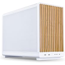 Lian Li DAN Cases A3-mATX Wood Edition PC Case White - Micro-ATX Housing, SFF Case, Mini Tower, GPU up to 415 mm Length, Supports up to 360 mm Radiators, Beech Wood