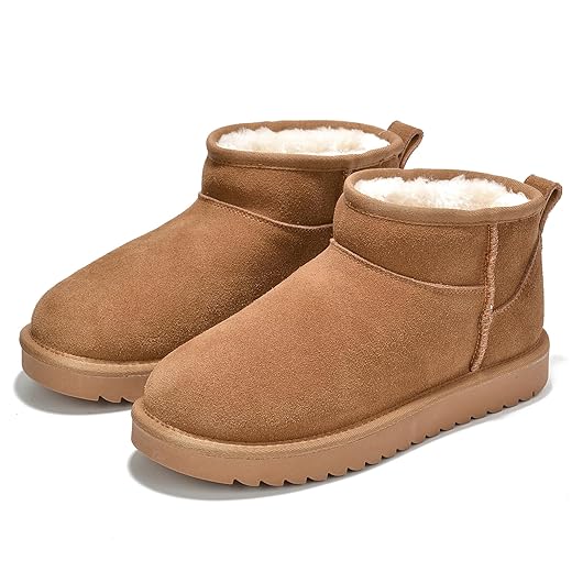 Project Cloud 100% Genuine Leather Ankle Boots for Women - Water Resistant with Memory Foam Insole Winter Boots for Women - Trending Shoes & Comfortable Women's Ankle Boots (Hippy)