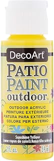 DecoArt Patio Paint 2-Ounce Sunshine Yellow Acrylic Paint