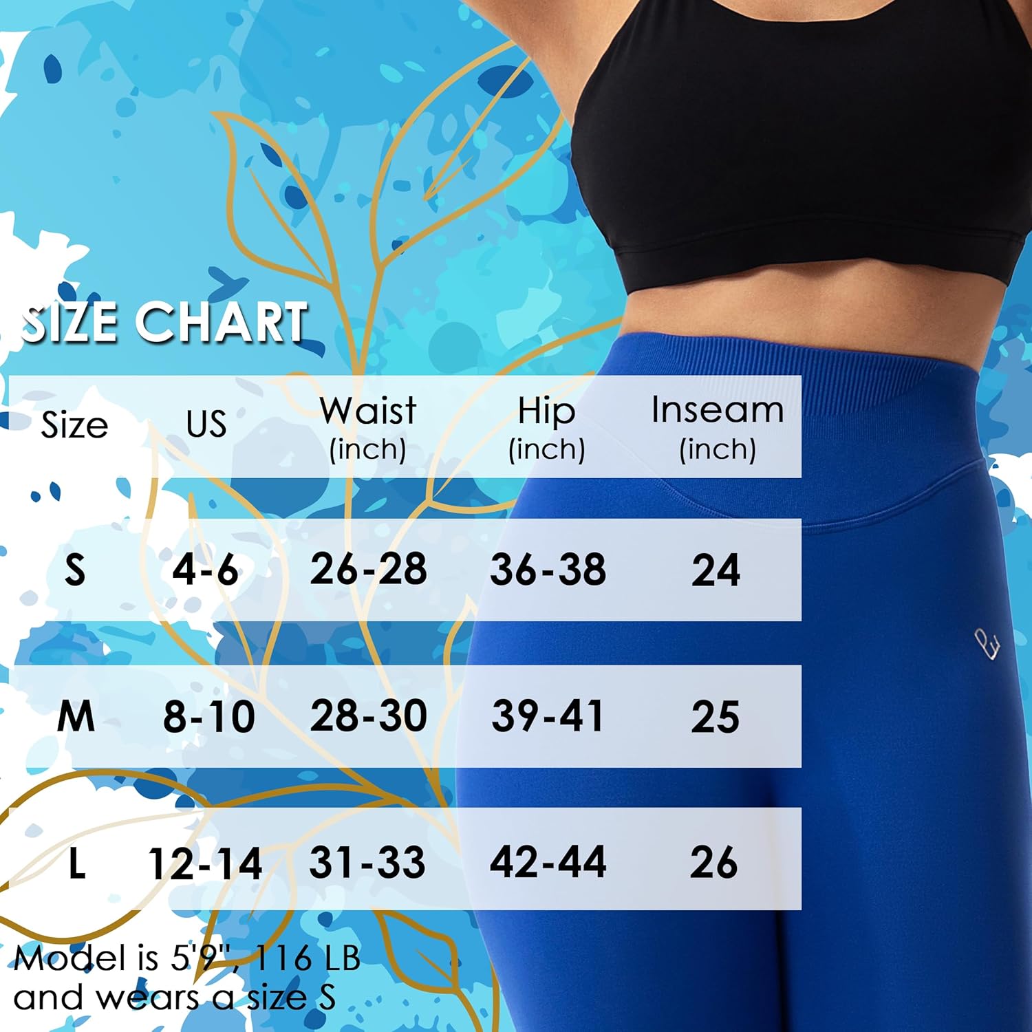 Workout Seamless Leggings for Women, High Waisted Women's Gym Leggings No Front Seam, Tummy Control 7/8 Tights - Image 7