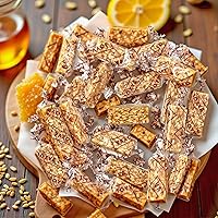 Vista 6 de SweetGourmet Crujiente de miel de sésamo, dulces totalmente naturales, envueltos individualmente, 1 libra