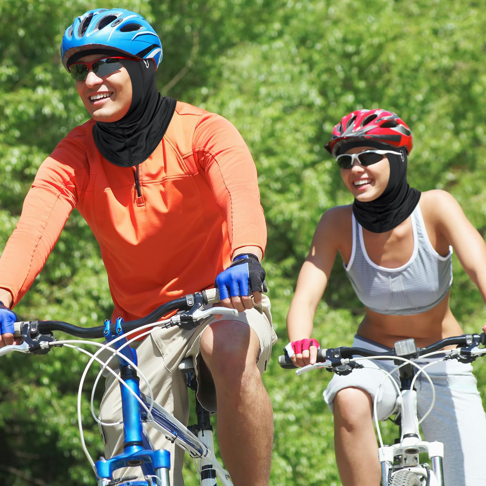 MELLIEX Verano Pasamontañas para Hombre y Mujer, Balaclava Seda de Hielo Verano para Ciclismo, Moto