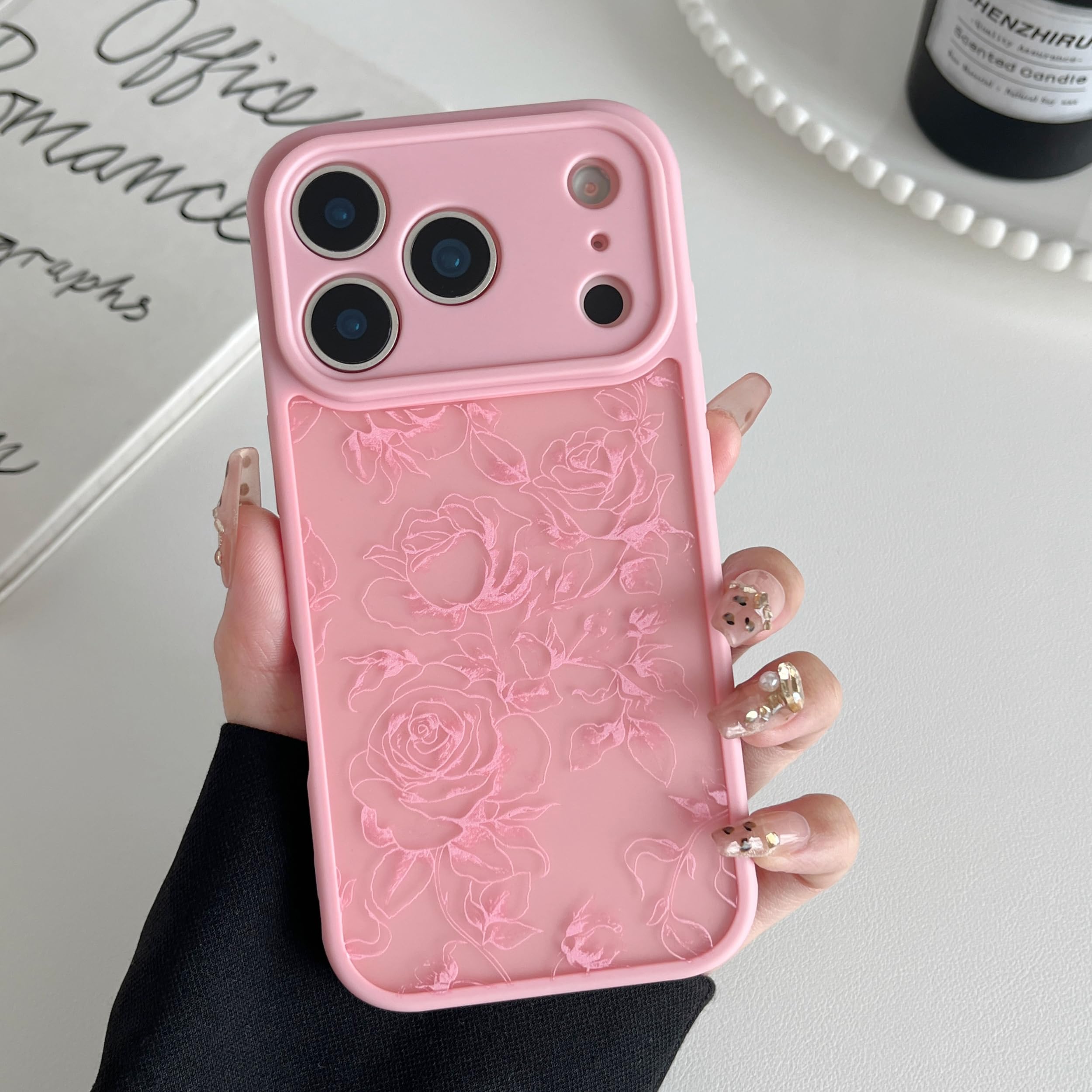 XIZYO for iPhone 17 Pro Max Case, Floral Flower Cute Aesthetic