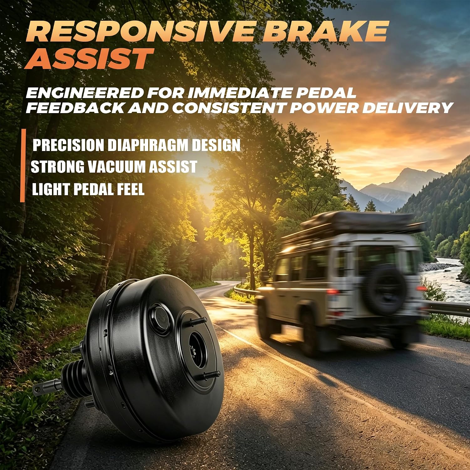 53-2727 Vacuum Power Brake Booster Compatible with Toyota 4Runner 1996 1997 1998 1999 2000 2.7L 3.4L 44610-3D700
