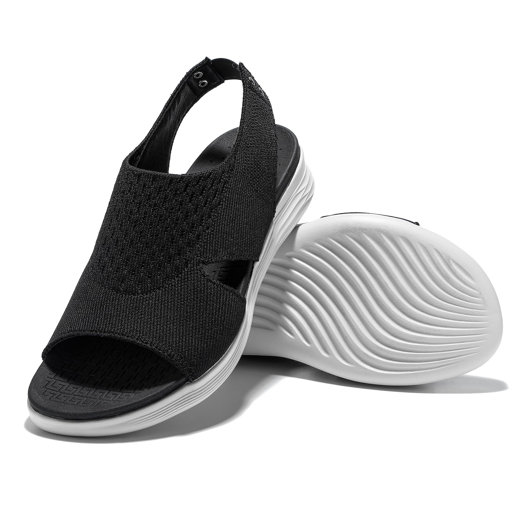 JOMIX Damen Sandalen Sport Waschbare Slingback Orthopädische Sandals Bequem Atmungsaktive Sandalette Mesh Sommer