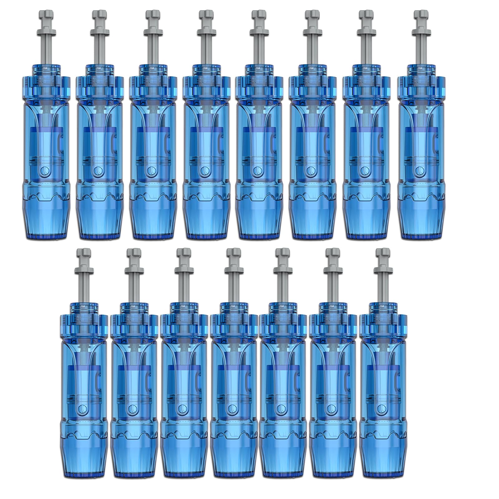 15Pcs 18 Pin Microneedling Pen Replacement Cartridges Needles for Dr.pen A9 M8S A8S Model, Authentic Disposable Replacement Needles Tips Micro Needling Cartridges Skin Care Accessories