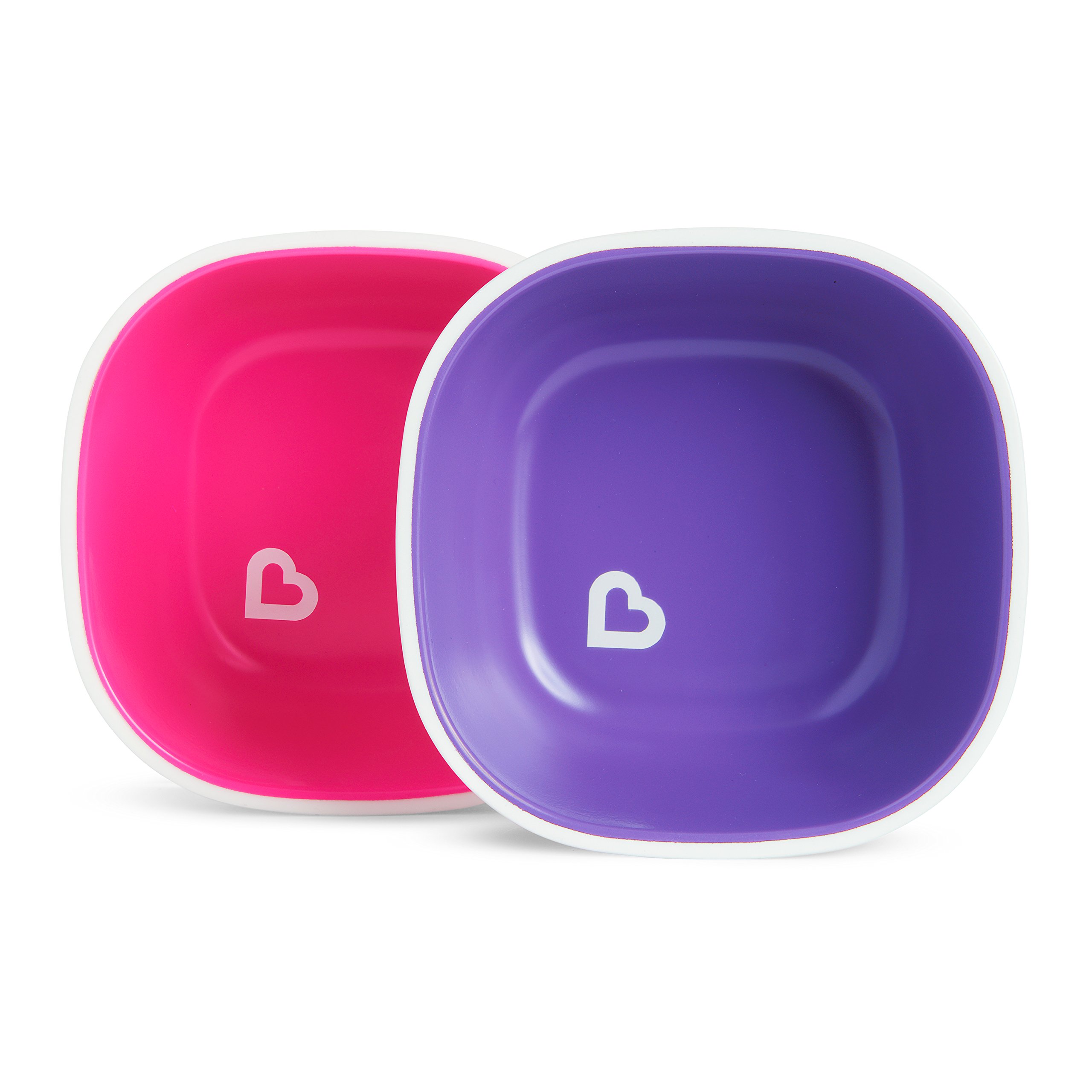 MunchkinSplash Bowls - 2 Pack, Pink & Purple