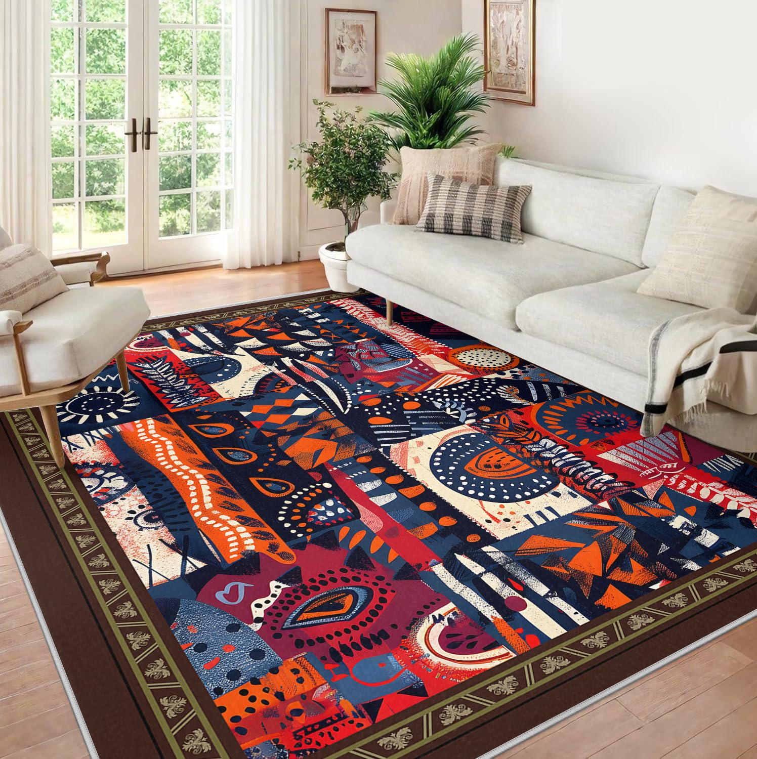 Tapis Pop Art et moquette géométrique pour réveiller la décoration de votre salon ou dortoir