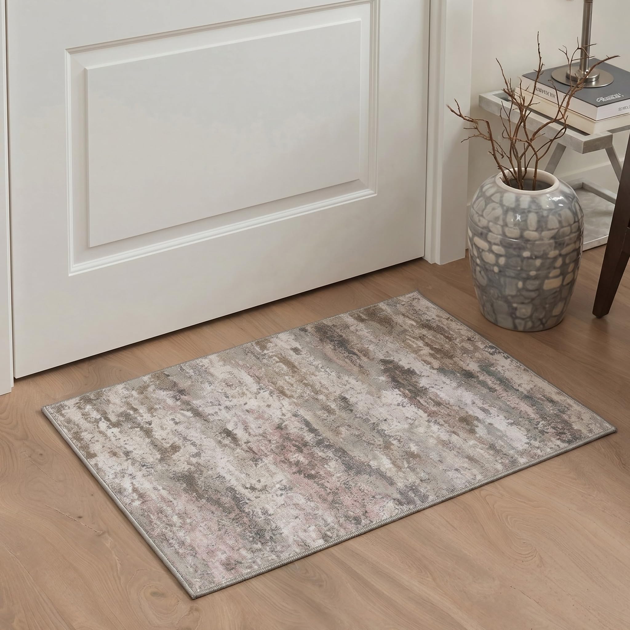 BEIMO 2X3 Area Rugs for Entrance, Washable Modern Abstract Non Slip Doormat