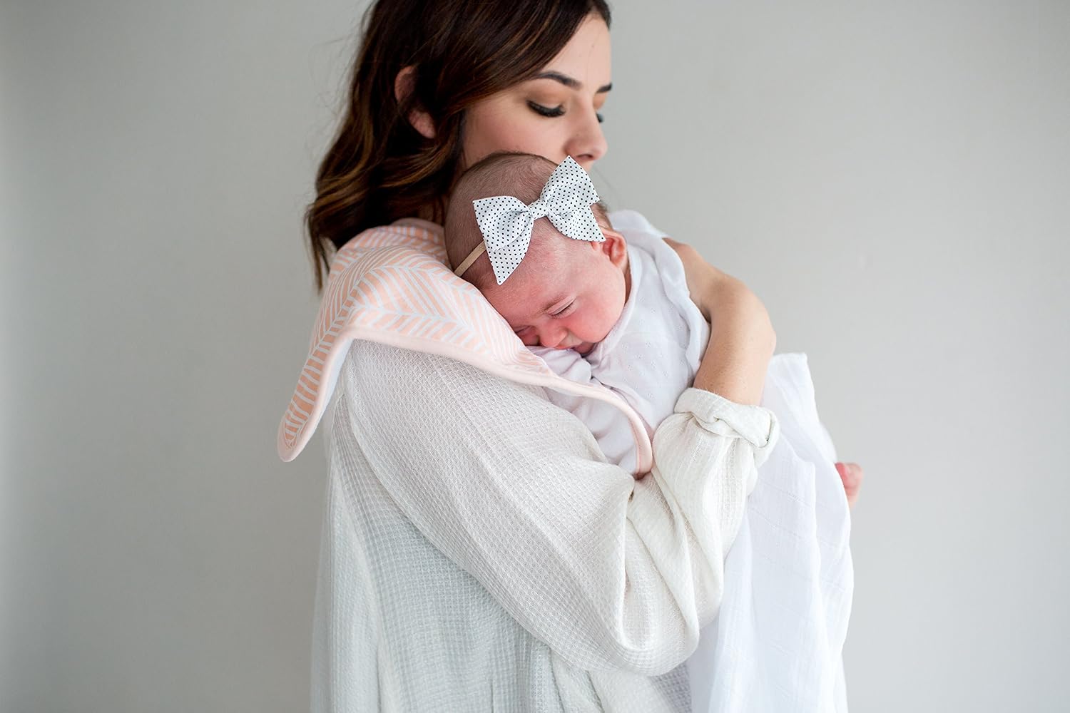 Copper Pearl Premium Baby Burp Cloths - 3-Pack Large Cotton Burp Cloths, Extra Soft Spit Up Rags with 3 Absorbent Layers, Perfect for Baby Boy and Baby Girl Gifts