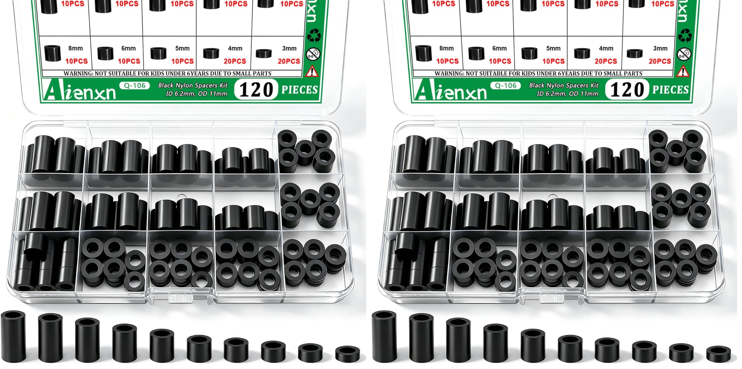 Motherboard Standoffs Kit - 410PCS Nylon Screws & Nuts -12