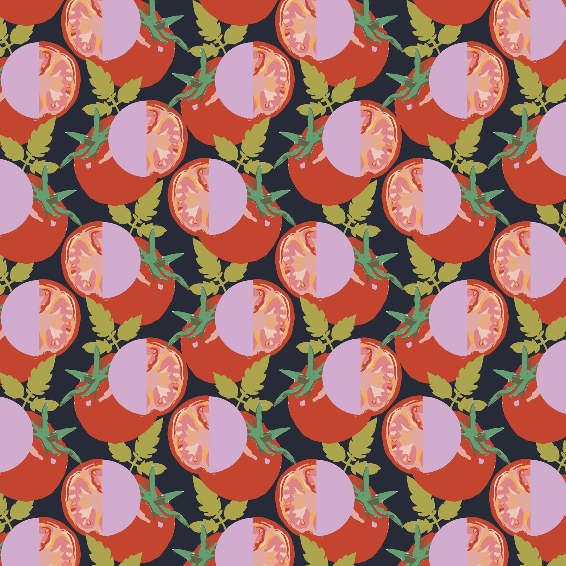 Vera Bradley Ripstop - Borsa termica per il pranzo, pomodori a fette