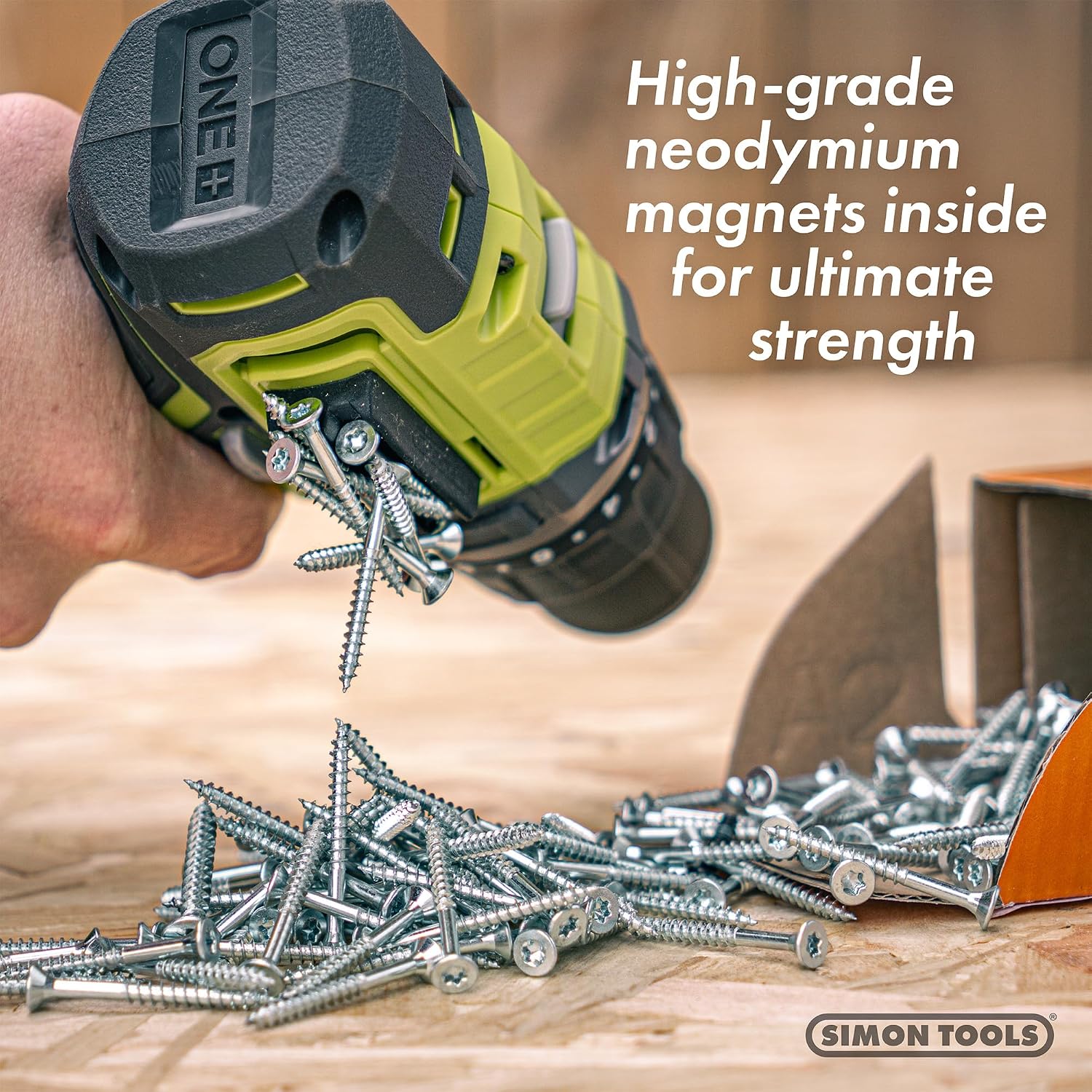 Simon Tools Magnetic Bit Holder for Impact Drivers and Drills - Super Strong Adhesive - Drill Accessory That Fits Most drills: Dewalt, Makita, Klein, Bosch and Milwaukee Bit Holder image 3