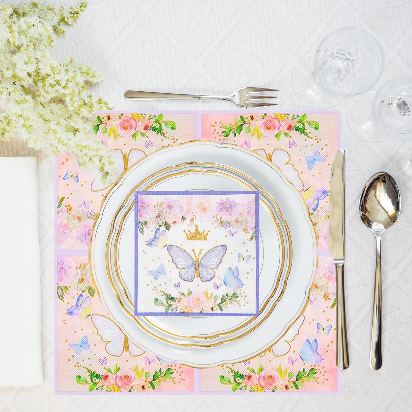 60 Tovaglioli Di Carta Colorati 33x33 Cm - Per Feste, Compleanni E Tavole Eleganti - Foto 10