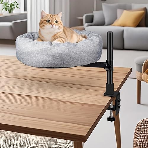 Desk nest cat Bed，cat Bed for Desk Attachment with Soft