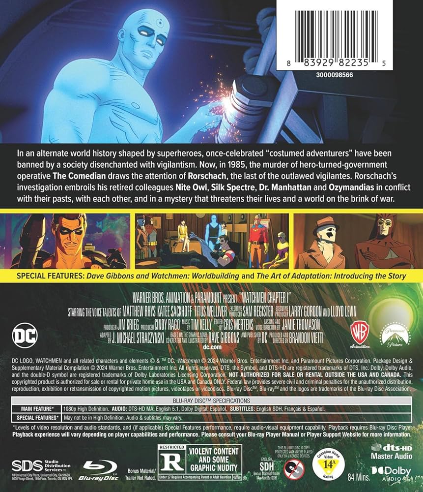 Amazon.co.jp | WATCHMEN CHAPTER I (BLU-RAY/DIGITAL) DVD