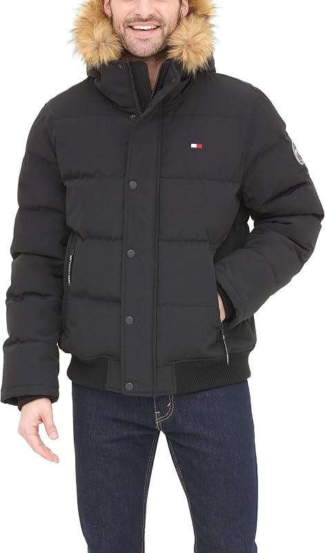 campera bomber acolchada Tommy Hilfiger Arctic Cloth para hombre (estándar, grande y alta)